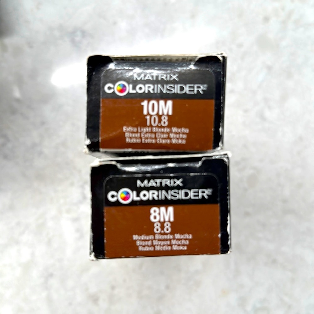 Matrix ColorINSIDER permanent hair color 10 M & 8M 2oz tubes NEW